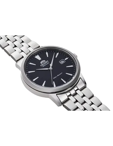 Reloj automático hombre Orient Symphony RA-AC0F01B dial negro 41.6mm correa de acero 50m