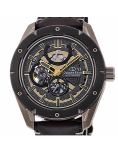 Reloj automático hombre Orient Star Avant-garde Skeleton RE-AV0A04B dial negro 42.6mm Cristal de Zafiro anti-reflejos