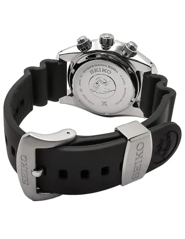 Reloj buceo hombre solar Seiko Prospex Sumo Solar SSC759J1 dial azul 44.5mm Cristal de Zafiro correa de silicona