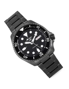 Reloj automático buceo hombre Seiko 5 Sports SRPD65K1 PVD baño de iones  dial negro 42.5mm 2