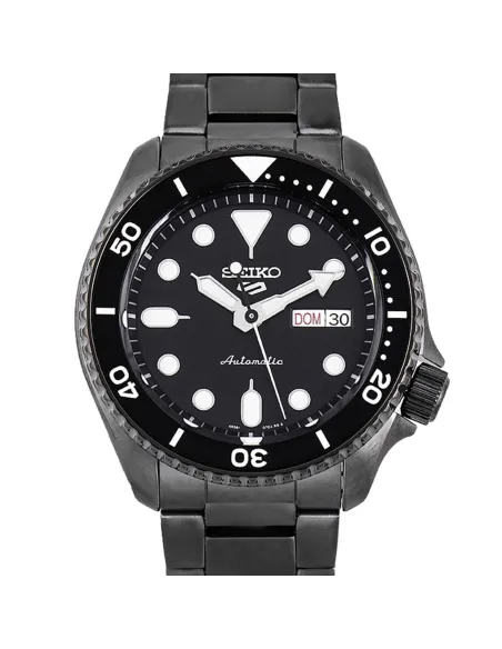 Reloj automático buceo hombre Seiko 5 Sports SRPD65K1 PVD baño de iones  dial negro 42.5mm