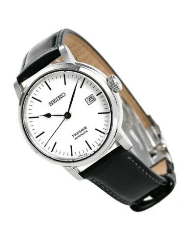 Reloj automático hombre Seiko Presage Riki Watanabe SPB113J1 Automatic White Enamel  Japan Made 100M 39.9mm