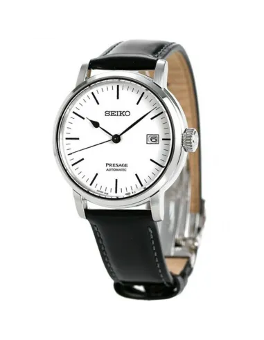 Reloj automático hombre Seiko Presage Riki Watanabe SPB113J1 Automatic White Enamel  Japan Made 100M 39.9mm