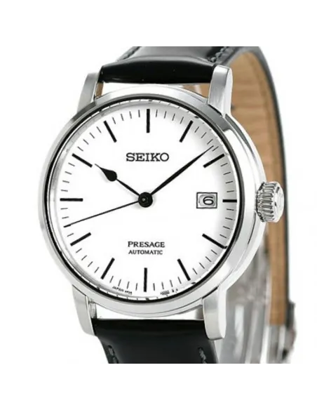 Reloj automático hombre Seiko Presage Riki Watanabe SPB113J1 Automatic White Enamel  Japan Made 100M 39.9mm