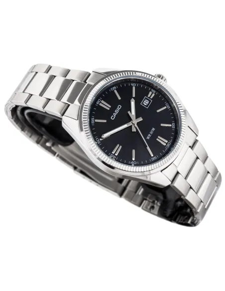copy of reloj clásico hombre Casio MTP-1302PD-2A dial azul Pantalla neón correa acero inoxidable