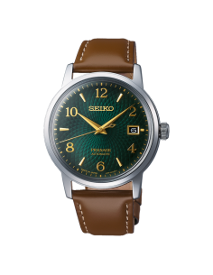 Reloj automático hombre Seiko Presage SRPE45J1 Cocktail Green Mojito 38.5mm dial verde correa de cuero 2
