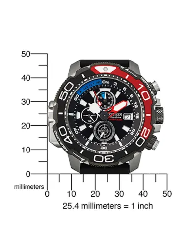 Reloj de buceo certificado hombre Citizen Promaster Aqualand BJ2167-03E 50.4mm Medición de Profundidad