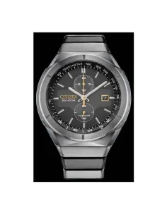 Reloj hombre ultra-ligero Citizen Super Titanium Armor CA7058-55E 44mm Eco-drive Cristal de Zafiro Taquímetro