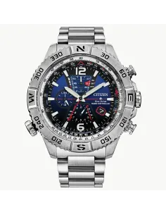 Reloj hora atómica Citizen PROMASTER NAVIHAWK A-T AT8220-55L dial azul 48mm Cristal de Zafiro 200m