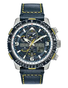 Reloj Aviador hombre Citizen Promaster Blue Angels Skyhawk A-T JY8078-01L 45mm Hora Mundial Radiocontrol Cristal de Zafiro
