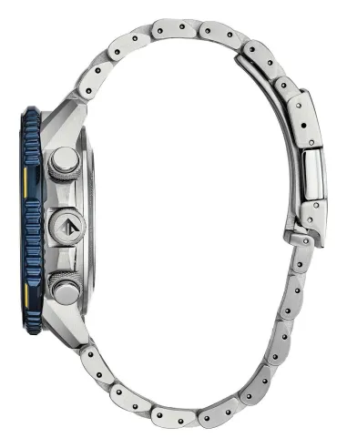 Reloj Aviador Radiocontrol Citizen Skyhawk Blue Angels A-T JY8078-52L 45MM Cristal de zafiro Alarma Hora Mundial
