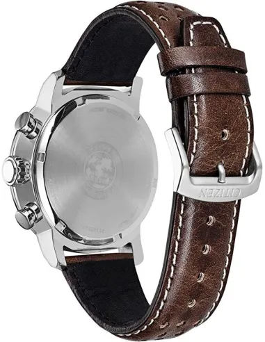 Reloj hombre Citizen Ecodrive Brycen CA0649-06X dial beige 44mm correa de cuero 100m WR