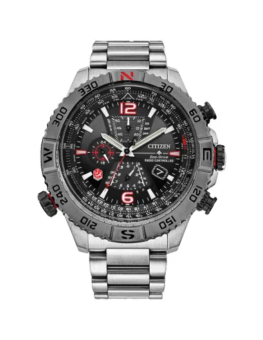Reloj Aviador hombre Radiocontrol Citizen Promaster Navihawk Snowbirds AT8228-53E 48mm Cristal de Zafiro 100m