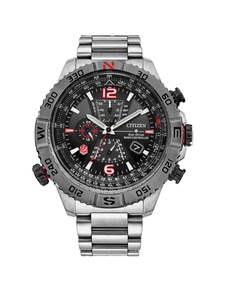 Reloj Aviador hombre Radiocontrol Citizen Promaster Navihawk Snowbirds AT8228-53E 48mm Cristal de Zafiro 100m