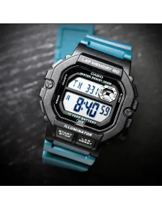 Reloj Casio Runner Series WS-1400H azul negro luz led water resist 100m 2