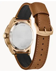 Reloj Aviador hombre Citizen Ecodrive Avion AW1733-09E 45mm dial negro correa de cuero 100m WR 2