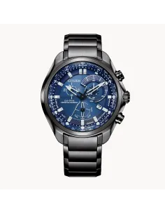 Reloj deportivo hombre Citizen Eco-drive Perpetual Calendar BL5607-54L 43mm dial azul Cristal de Zafiro Alarma 2