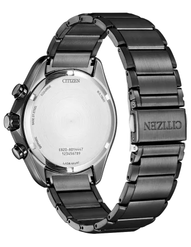 Reloj deportivo hombre Citizen Eco-drive Perpetual Calendar BL5607-54L 43mm dial azul Cristal de Zafiro Alarma