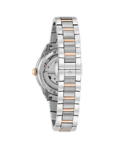 Reloj automático para mujer Bulova 98P170 35mm Madreperla Cristal de zafiro 30m