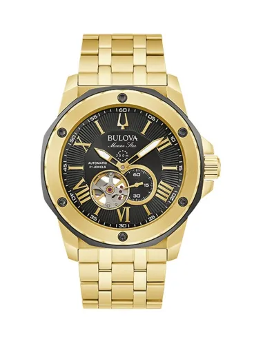 reloj automático hombre Bulova Marine Star 98A273 45mm dial negro 200m WR