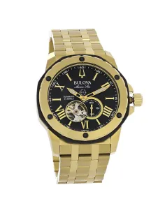 reloj automático hombre Bulova Marine Star 98A273 45mm dial negro 200m WR 2