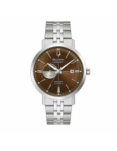 reloj automático hombre Bulova Aerojet 96B375 41mm dial marrón correa de acero 30m WR