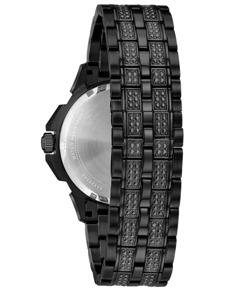 reloj hombre Bulova Octava Black Crystal Swarovski 98C134 41.5mm Cuarzo correa de acero 30m WR