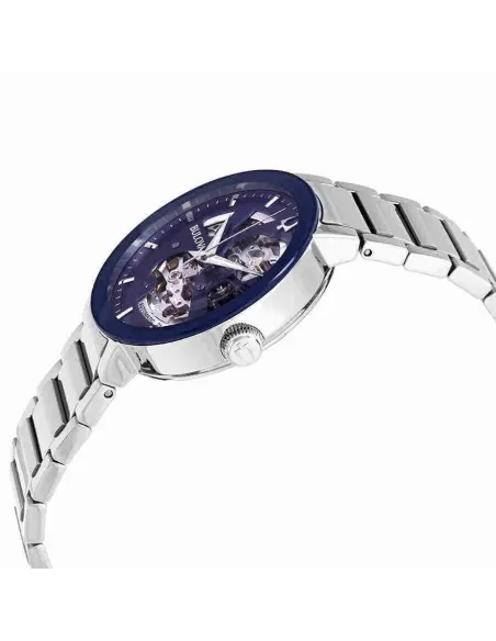 reloj automático hombre Bulova Futuro 96A204 42mm azul correa de acero 30m WR