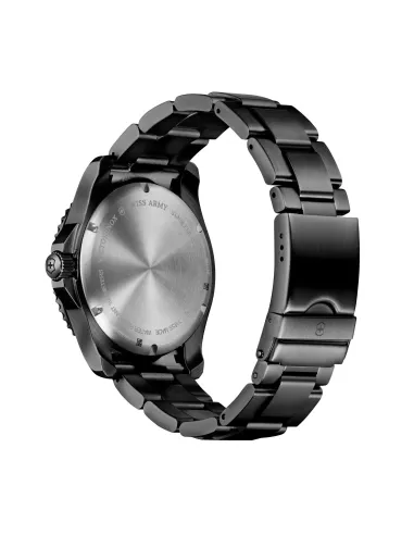 Victorinox Swiss Army Maverick 241798 43mm Black Edition Stainless Steel Men's Watch 100m