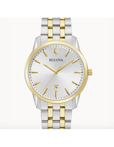 reloj hombre Bulova 98B385 SUTTON Classic Men's 40mm dos tonos  cuarzo 100m correa de acero