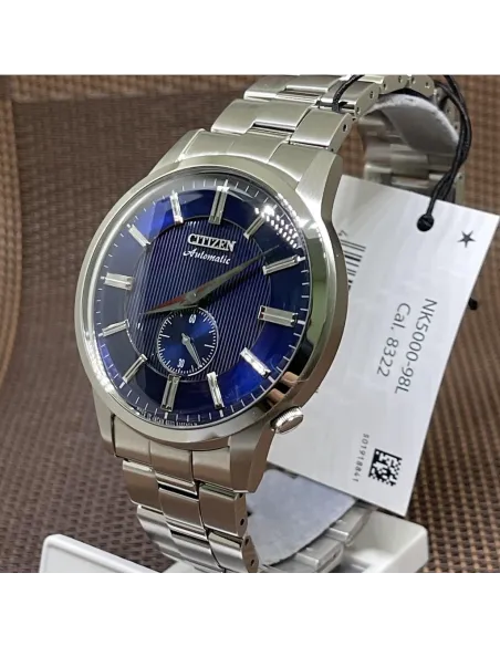 reloj automático hombre Citizen Classic NK5000-98L JDM dial azul 41mm correa de acero 50m
