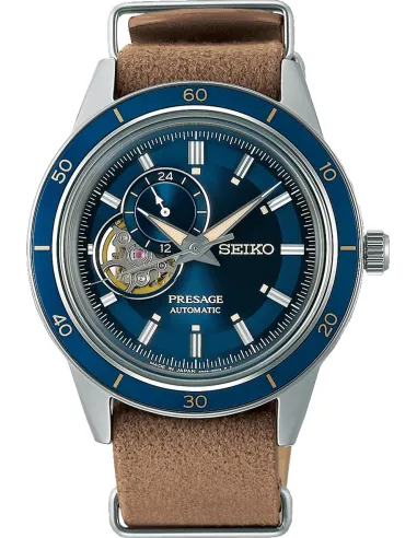 reloj automático hombre Seiko Presage SSA453J1 60's Heritage 40.8mm dial azul Japan Made
