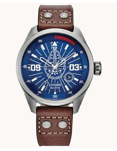reloj hombre Citizen Eco-drive Han Solo Star Wars AW5009-03W 43mm 100m WR correa de cuero