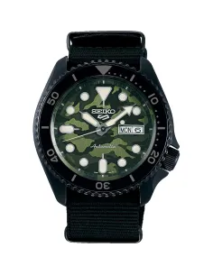 Reloj automático hombre SEIKO 5 SPORTS SRPJ37K1 Camouflage Street SKX Style Caliber 4R36  42.5MM 100M