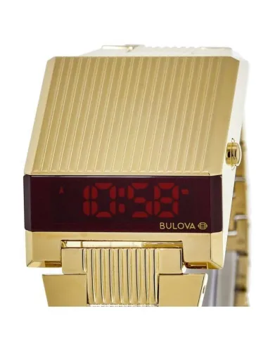 reloj hombre Bulova Computron 97C110 38mm  LED Cuarzo correa de acero