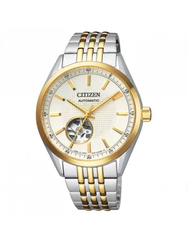 reloj automático hombre Citizen Classic NH9114-81P JDM dial beige 40mm JAPAN MADE cristal de Zafiro