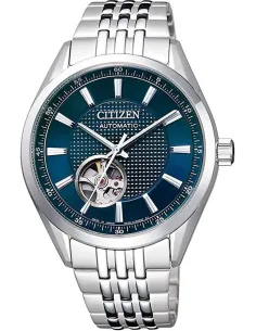 reloj automático hombre Citizen Classic NH9110-81L JDM 40mm dial azul cristal de Zafiro 100m