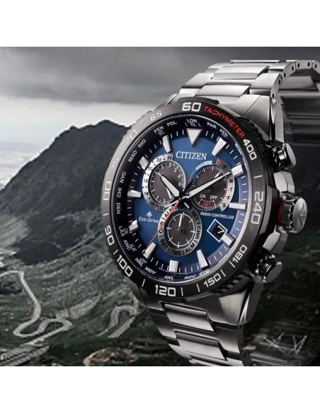 reloj deportivo hombre Citizen Promaster Land CB5034-82L Radio-Control Cristal de zafiro 44.6mm 200m