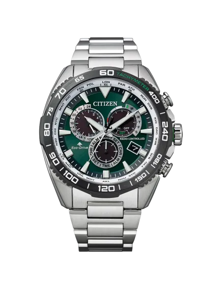reloj deportivo hombre radio-control Citizen Promaster Land CB5034-91W JDM 44.6mm Cristal de zafiro