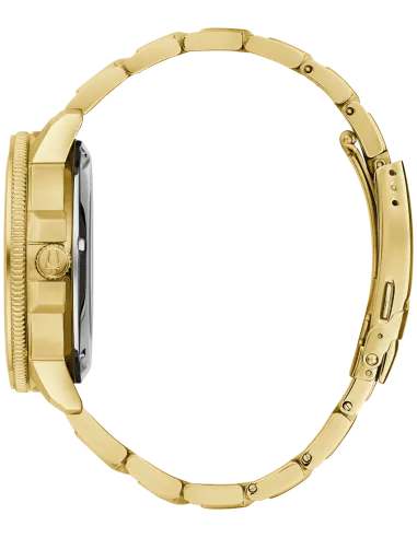 reloj automático hombre Bulova Marine Star 97A174 45mm 200m WR correa de acero PVD dorado