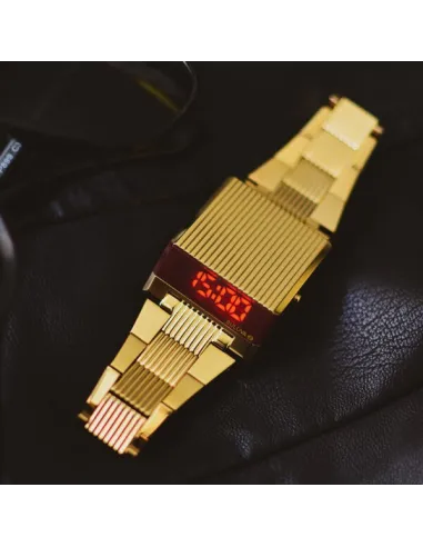 reloj hombre Bulova Computron 97C110 38mm  LED Cuarzo correa de acero