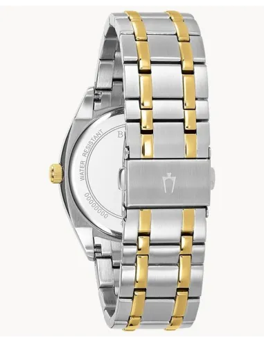 reloj hombre cuarzo Bulova 98C127 39mm dial blanco / plata 30m WR correa de acero