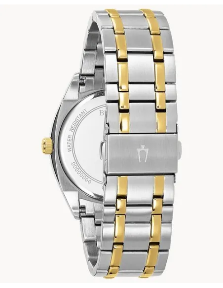 reloj hombre cuarzo Bulova 98C127 39mm dial blanco / plata 30m WR correa de acero
