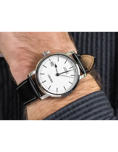 Reloj automático hombre Seiko Presage Riki Watanabe SPB113J1 Automatic White Enamel  Japan Made 100M 39.9mm