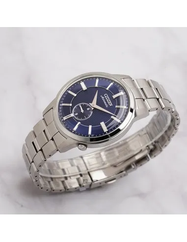 reloj automático hombre Citizen Classic NK5000-98L JDM dial azul 41mm correa de acero 50m
