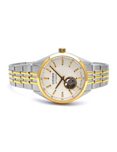reloj automático hombre Citizen Classic NH9114-81P JDM dial beige 40mm JAPAN MADE cristal de Zafiro