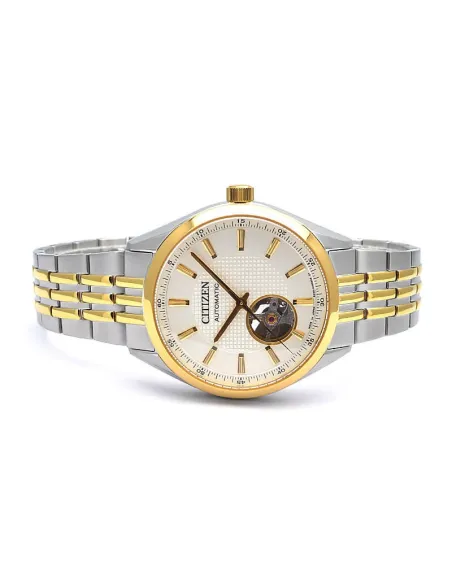 reloj automático hombre Citizen Classic NH9114-81P JDM dial beige 40mm JAPAN MADE cristal de Zafiro