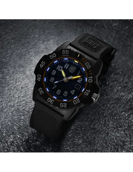 Luminox Men's Watch Navy Seal Foundation 3503.NSF   Quartz 45mm Constant glow  Blue Dial Rubber Strap 200m