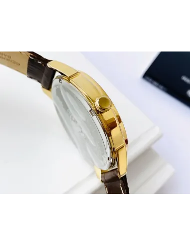 Citizen Eco-Drive Corso AW0092-07Q 40mm Sapphire crystal leather band 100m WR Eco-Drive movement (solar or light powered)