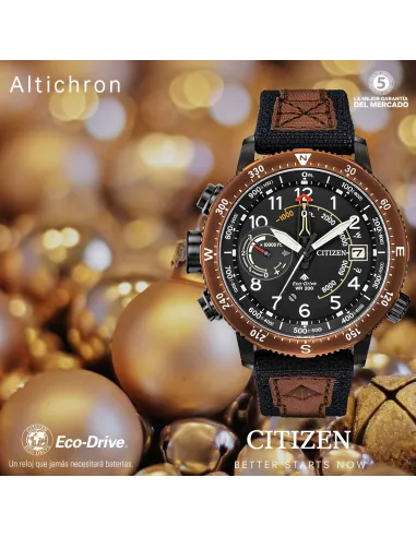 reloj hombre Citizen Eco-drive Promaster Altichron  BN5055-05E 47mm Brújula Electrónica Altímetro